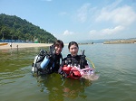 これから水中で～す♪